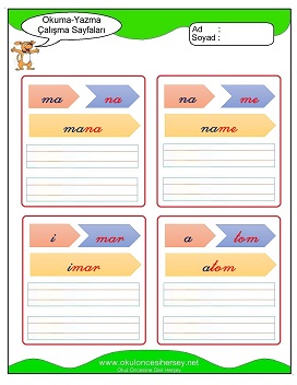 m sesi Grubu Çalışma Sayfaları